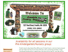 Tablet Screenshot of franklincountrydaycamp.com